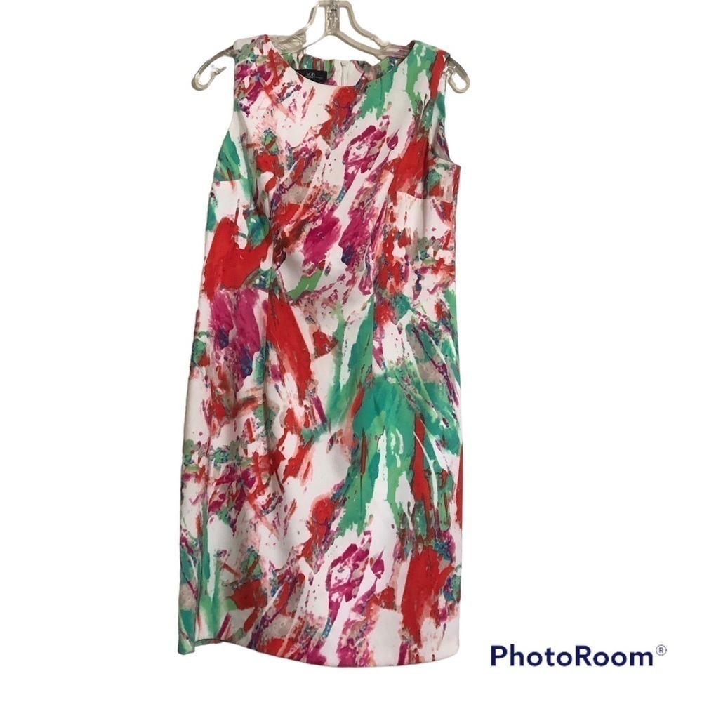 AGB with watercolor design dress size 10